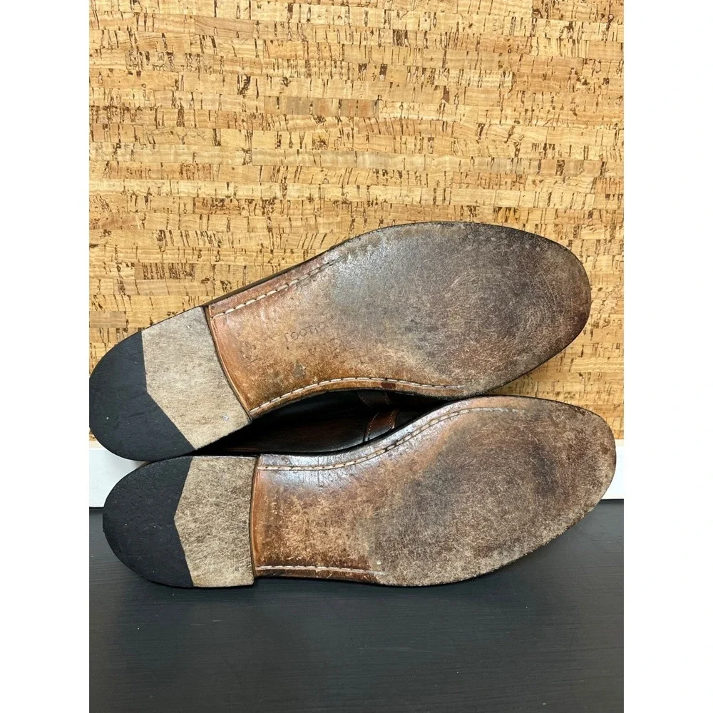 Vintage FootJoy Tassel‎ Kiltie Loafers Mens 12D Brown Leather Made USA Golf